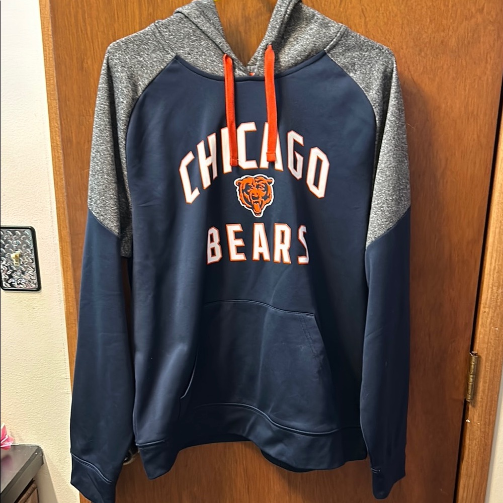 NFL Blue and Gray Chicago Bears Hoodie